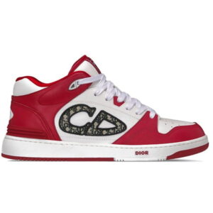 Giày Dior B57 Mid Red White Dior Oblique Jacquard