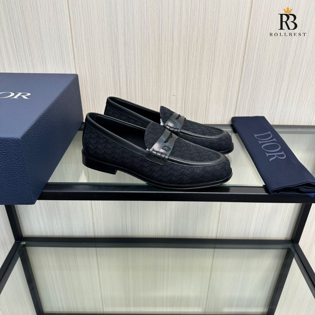 Giày Dior Granville Loafer Black Dior Oblique Jacquard