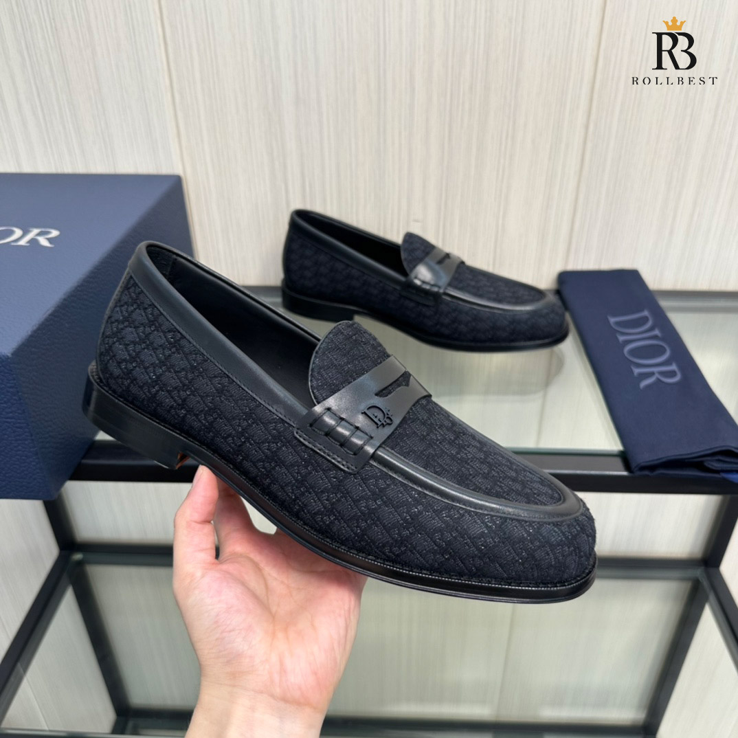 Giày Dior Granville Loafer Black Dior Oblique Jacquard