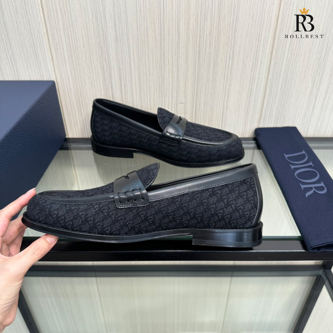 Giày Dior Granville Loafer Black Dior Oblique Jacquard