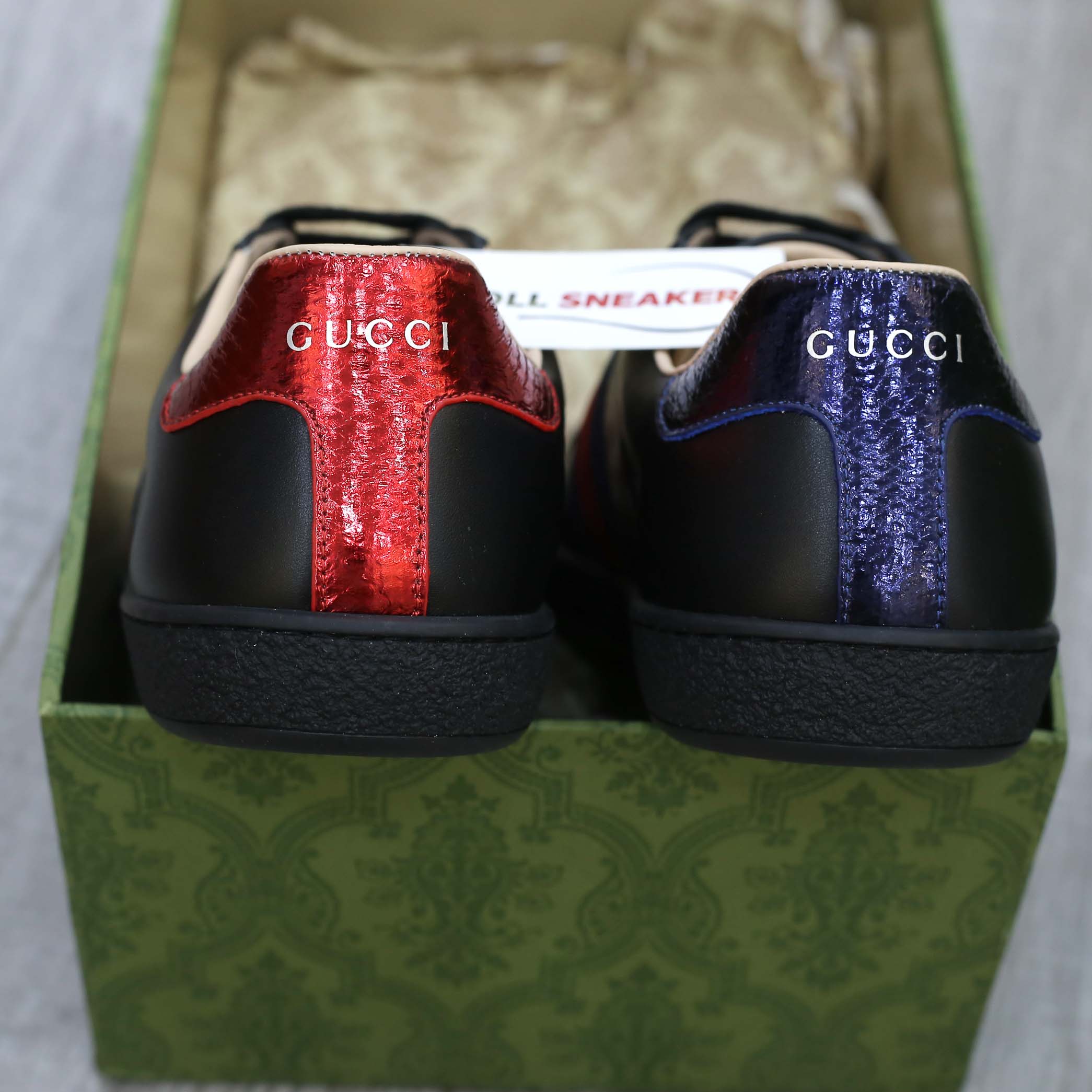 Giày Gucci Ace Black Bee Đen Con Ong