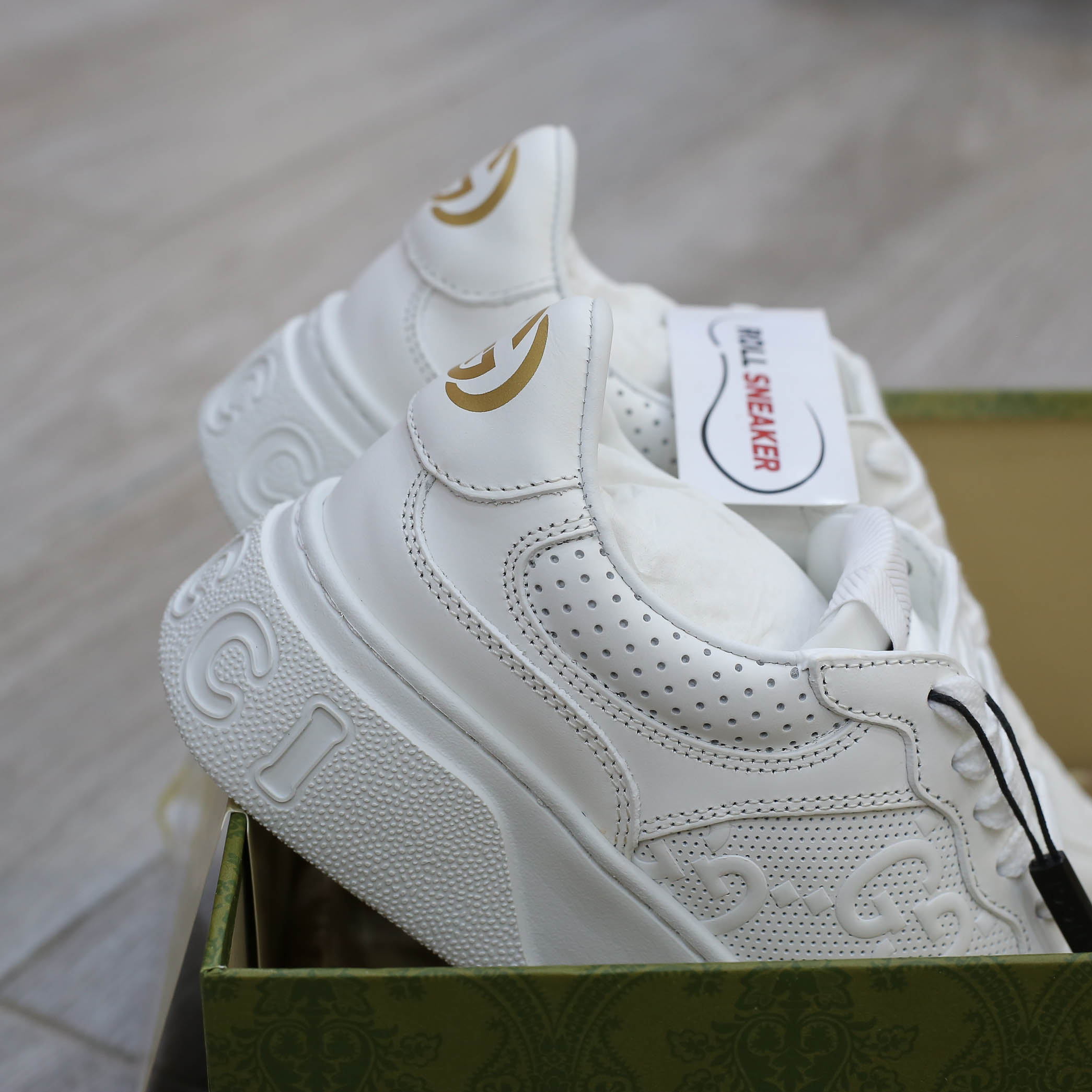 Giày Gucci GG Embossed ‘Full White’