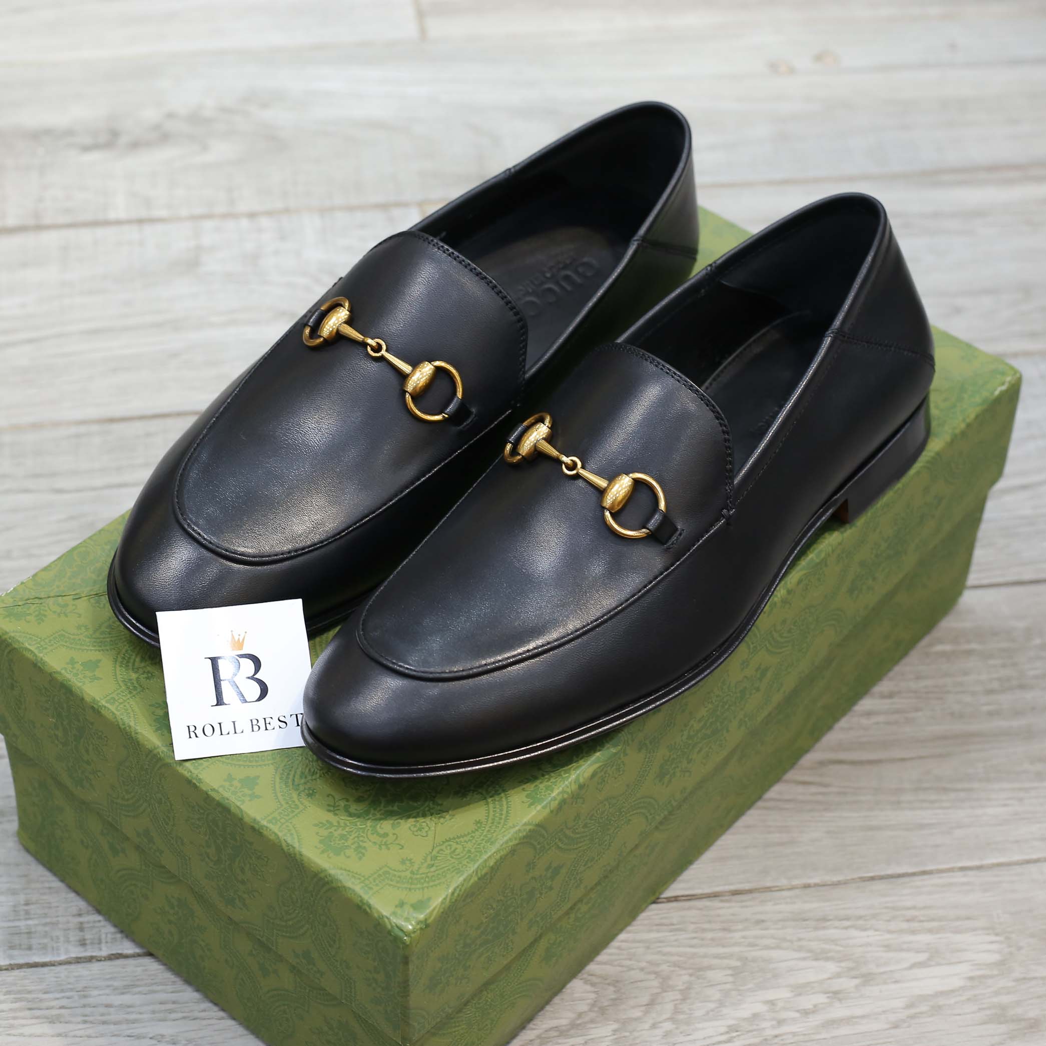 Giày Gucci Horsebit Leather Loafer Đen