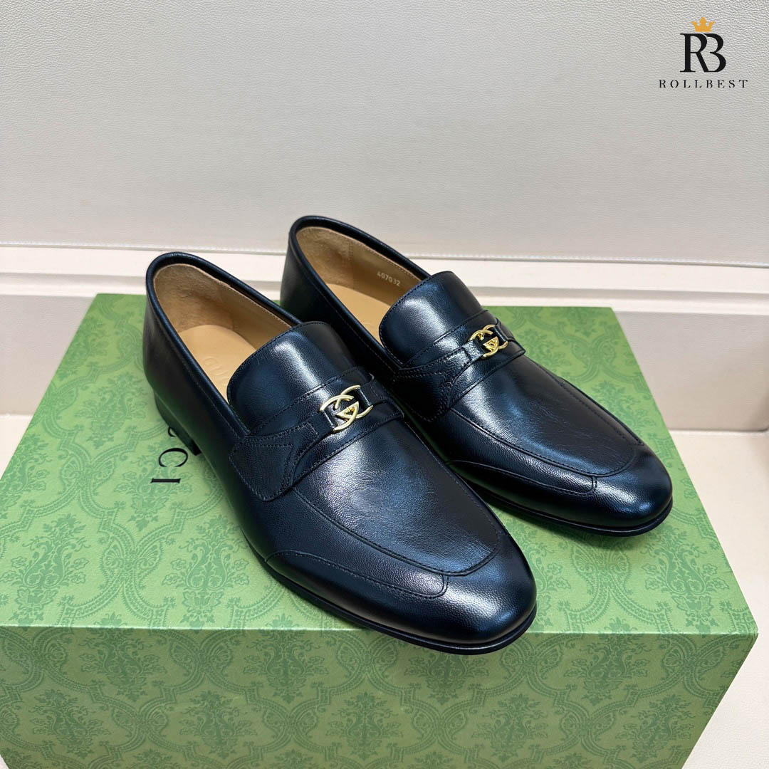 Giày Gucci Loafer With Interlocking G Black