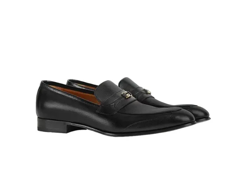 Giày Gucci Loafer With Interlocking G Black