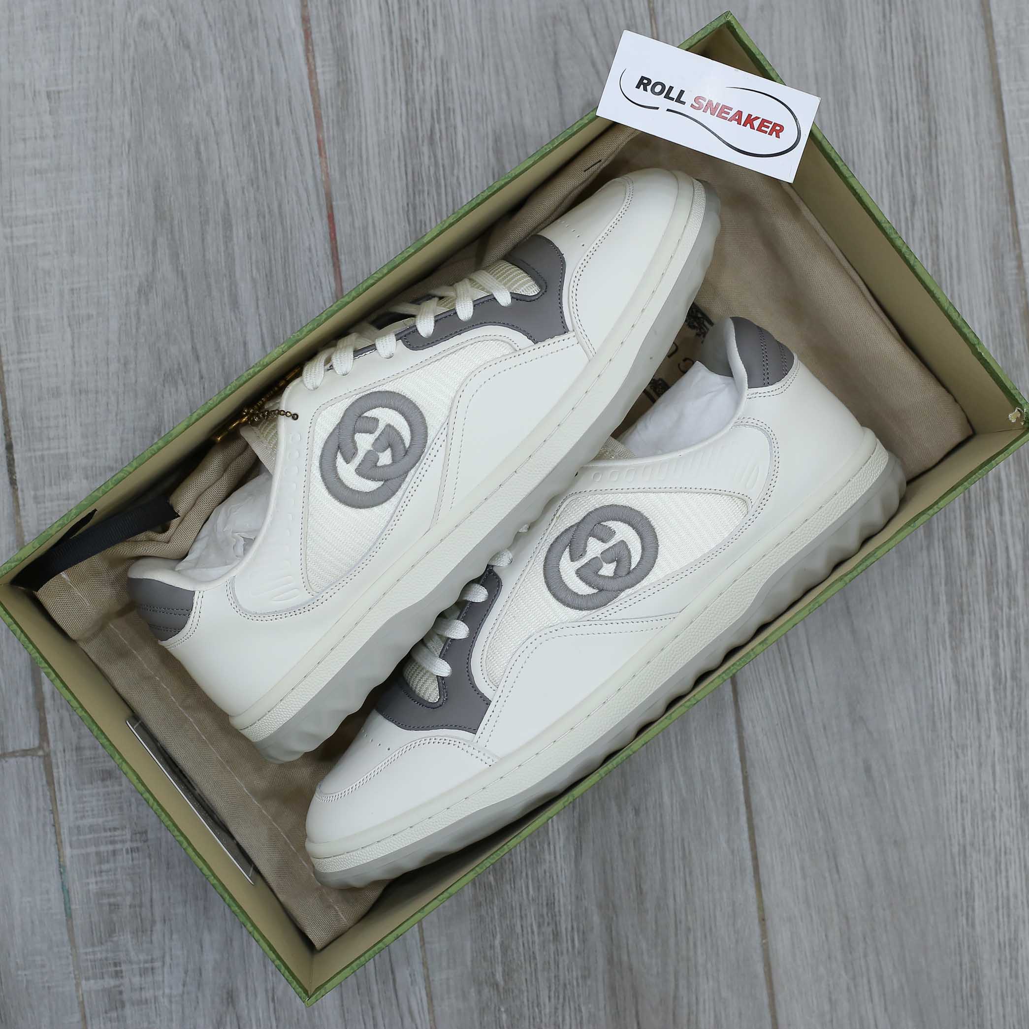 Giày Gucci MAC80 Sneaker White and Grey