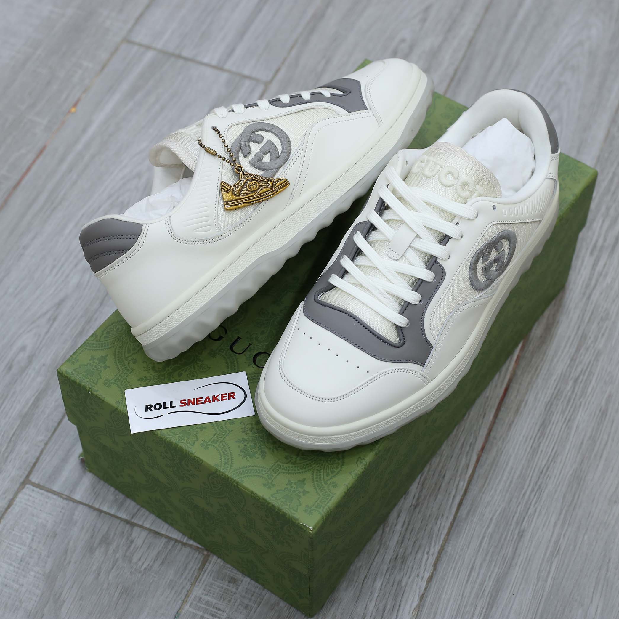 Giày Gucci MAC80 Sneaker White and Grey