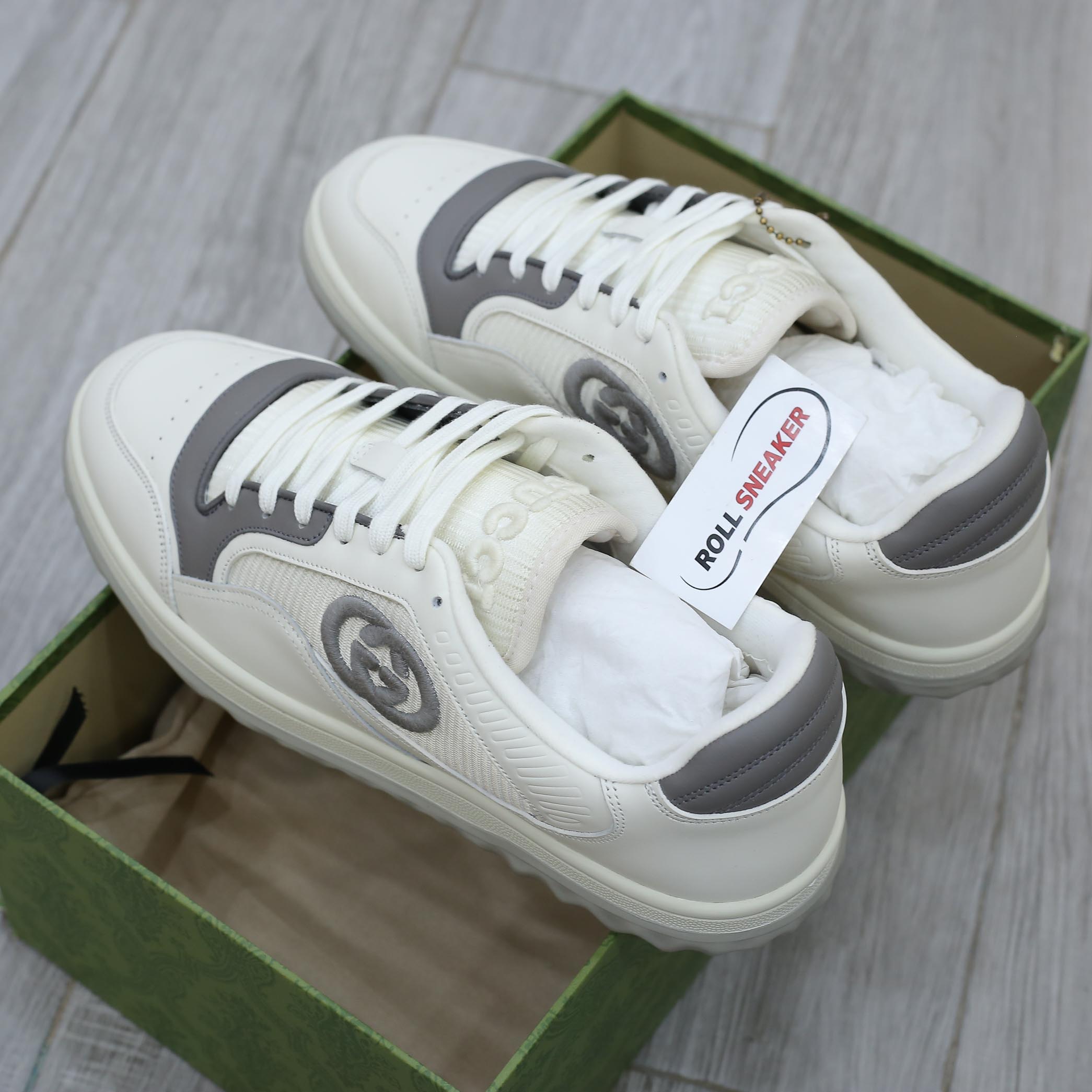 Giày Gucci MAC80 Sneaker White and Grey