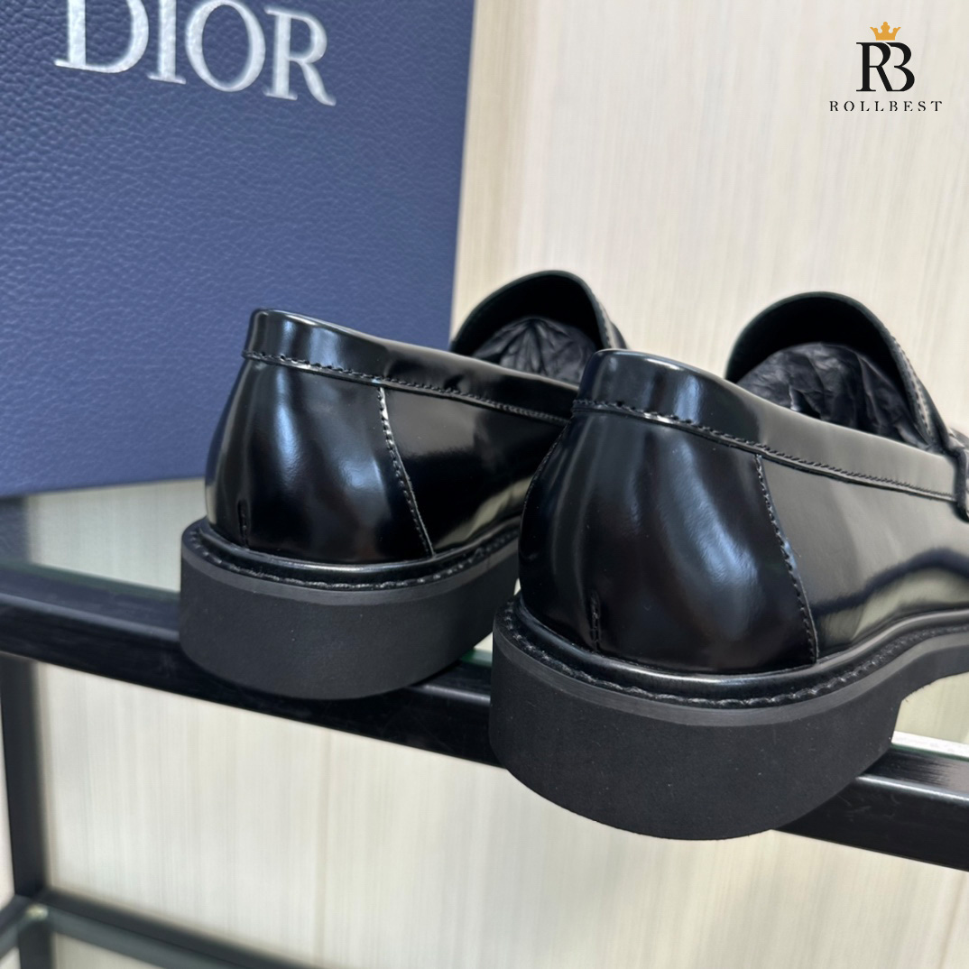 GIÀY Loafer Dior Black Canvas And Leather Explorer