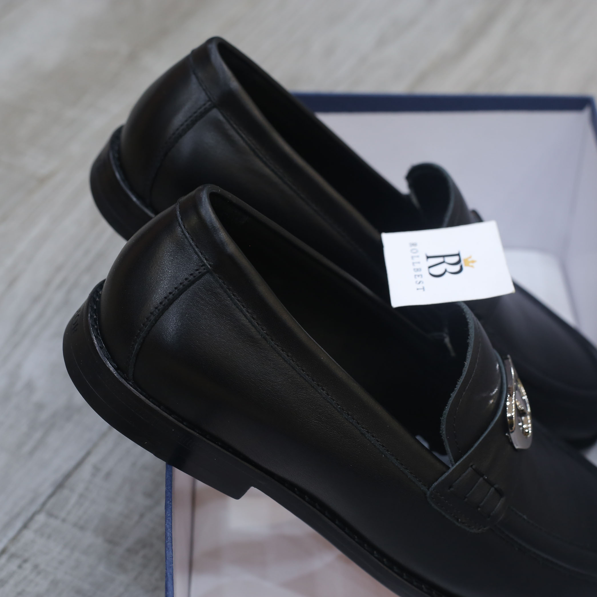 Giày Loafer Dior Nam Logo CD Black Đen Smooth Calfskin