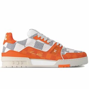 Giày Louis Vuitton LV Trainer #54 Damier Orange