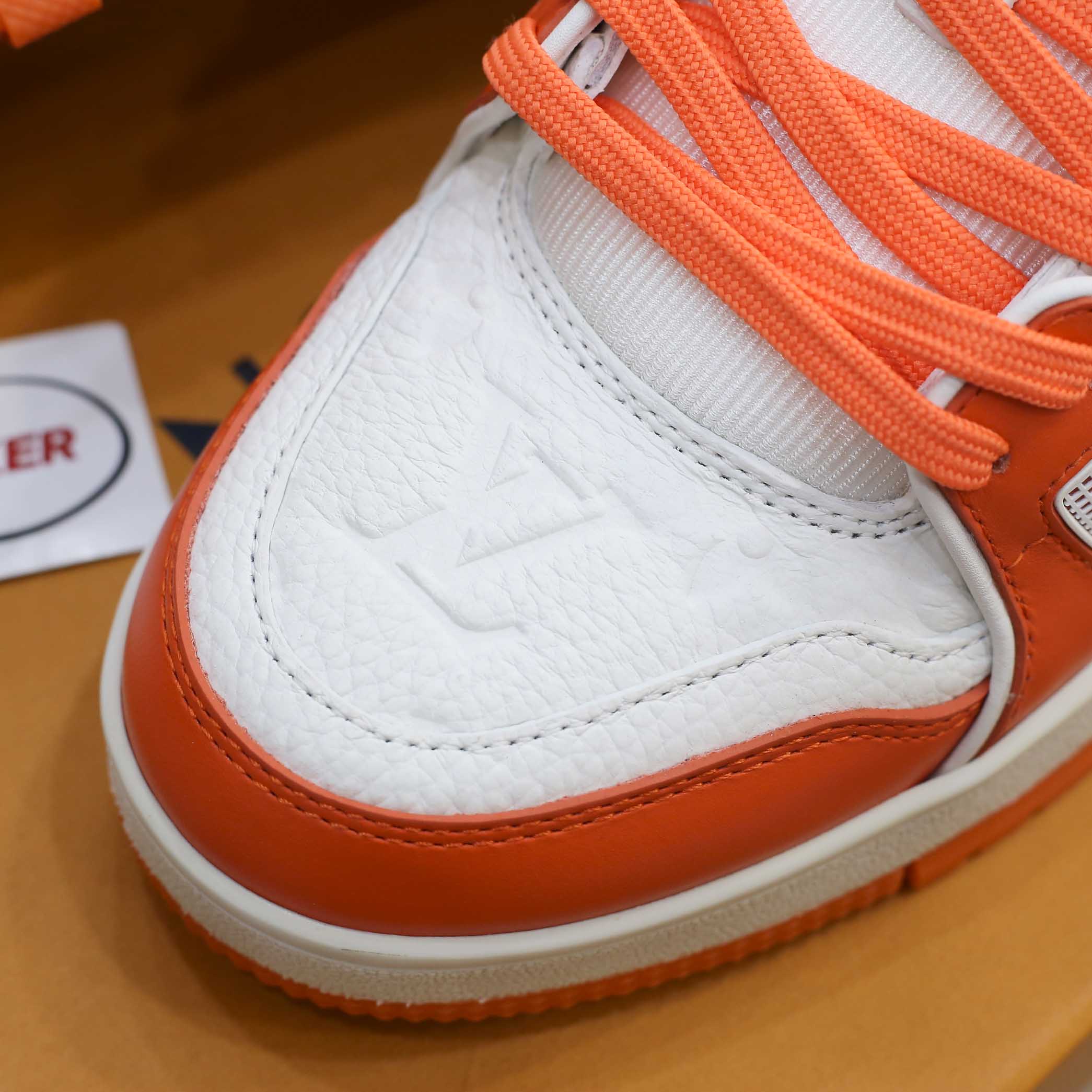 Giày Louis Vuitton Lv Trainer Monogram Orange cam