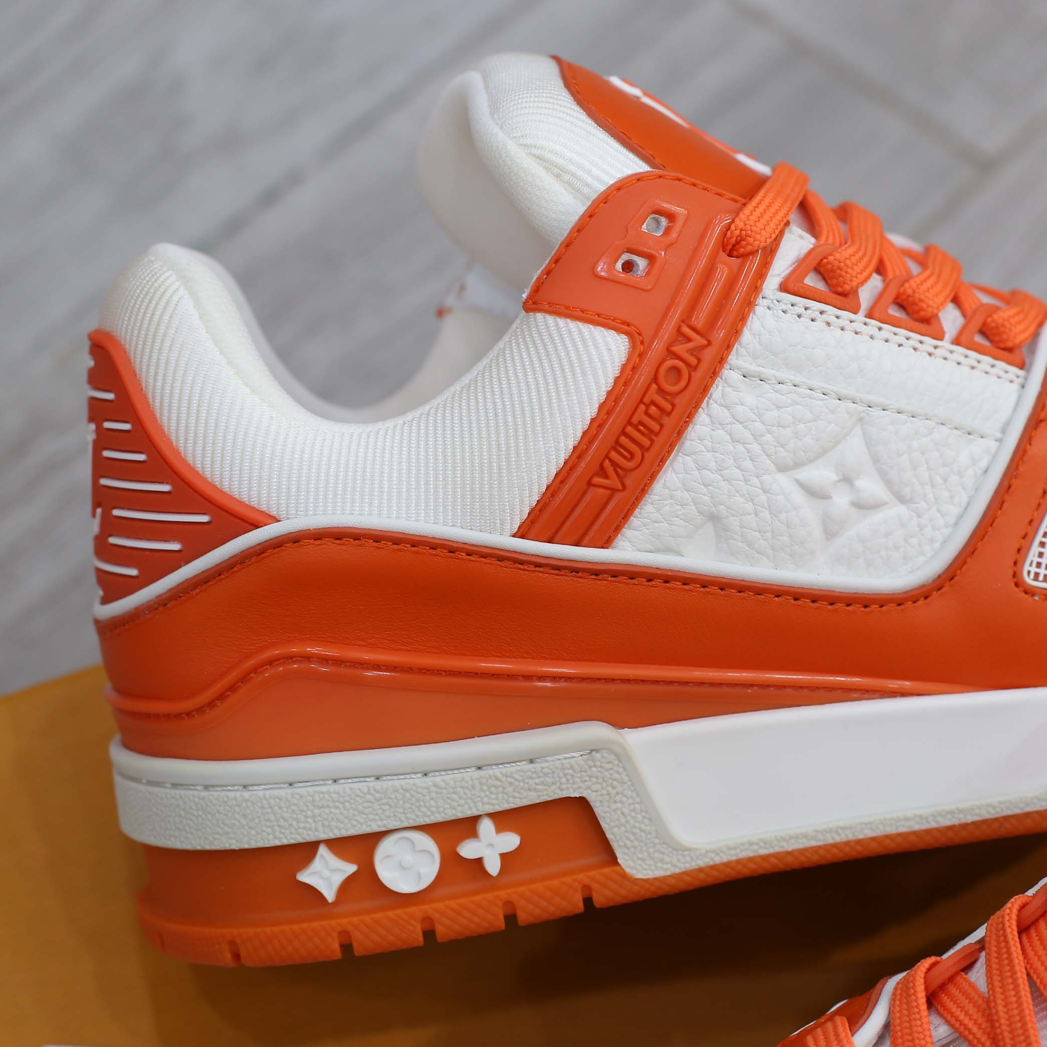 Giày Louis Vuitton Lv Trainer Monogram Orange cam