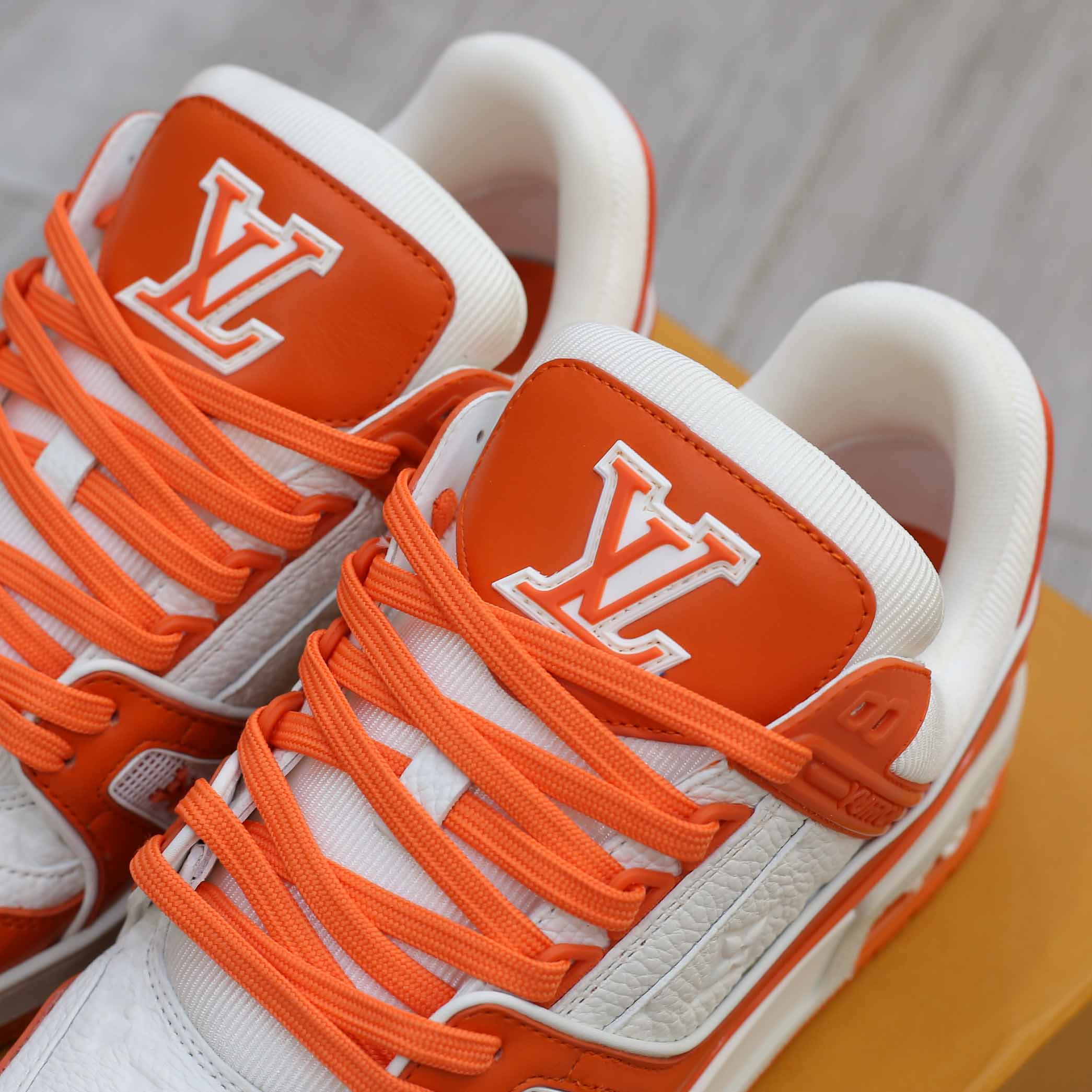 Giày Louis Vuitton Lv Trainer Monogram Orange cam