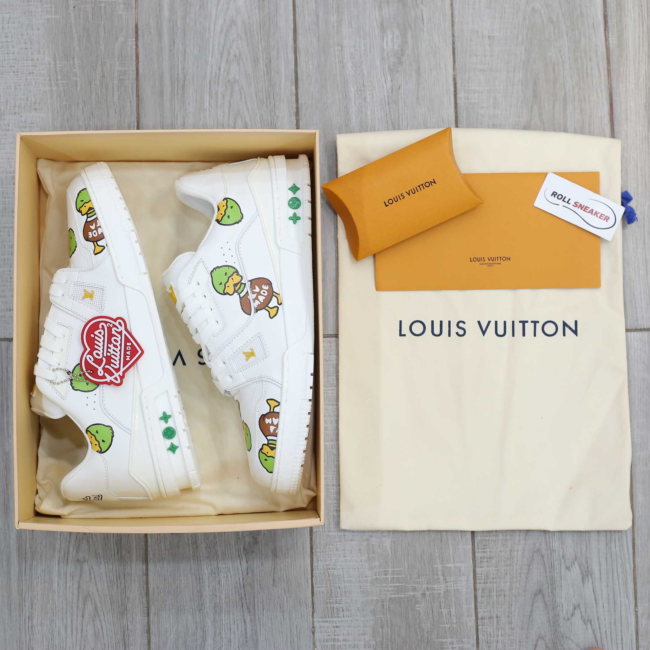 Giày Louis Vuitton LV Trainer x Nigo Duck