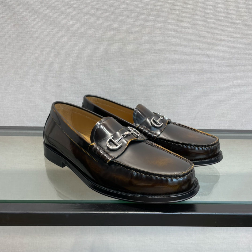 Giày Nam Dior Loafer CD Brown Nâu