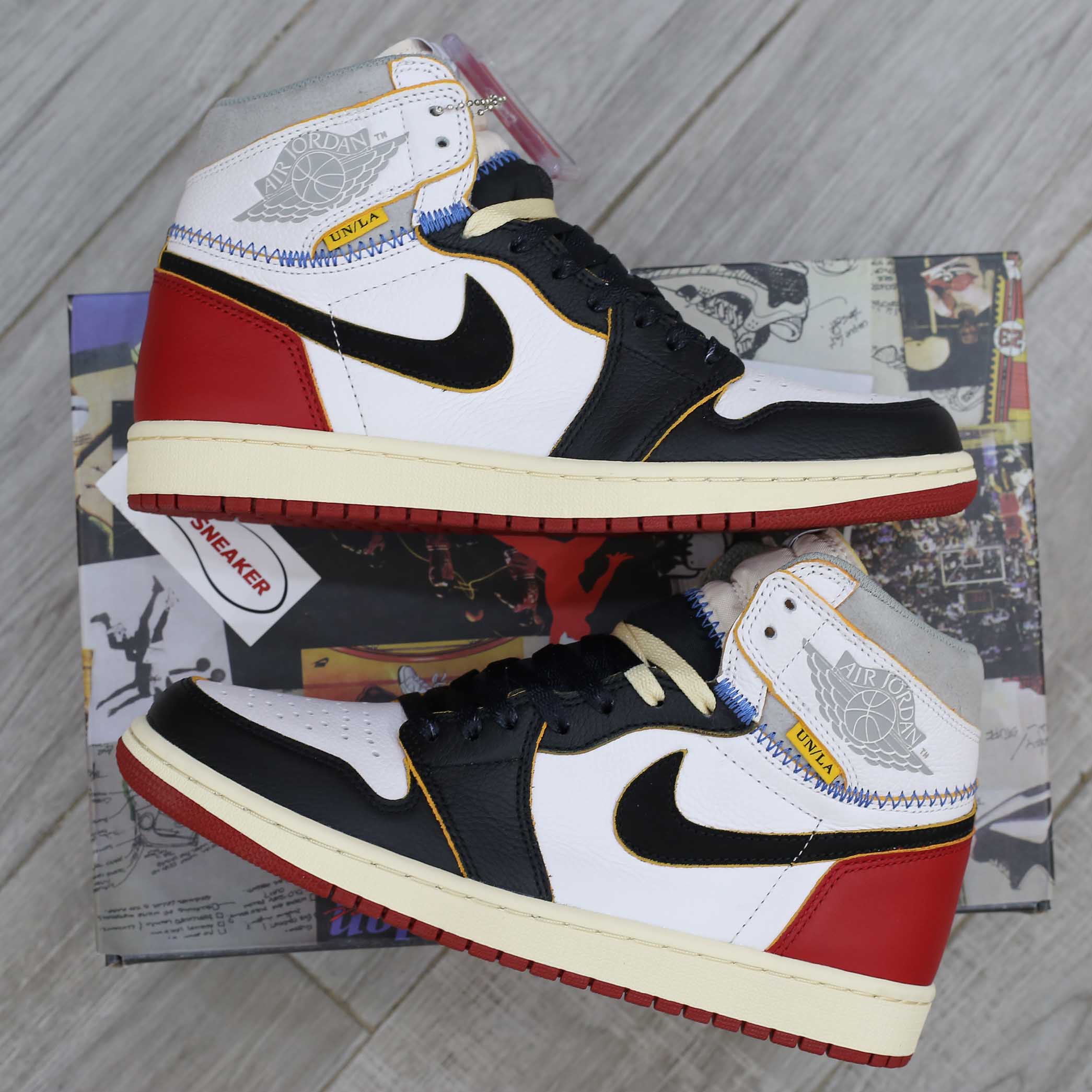 Giày Nike Air Jordan 1 Retro High Union Los Angeles Black Toe