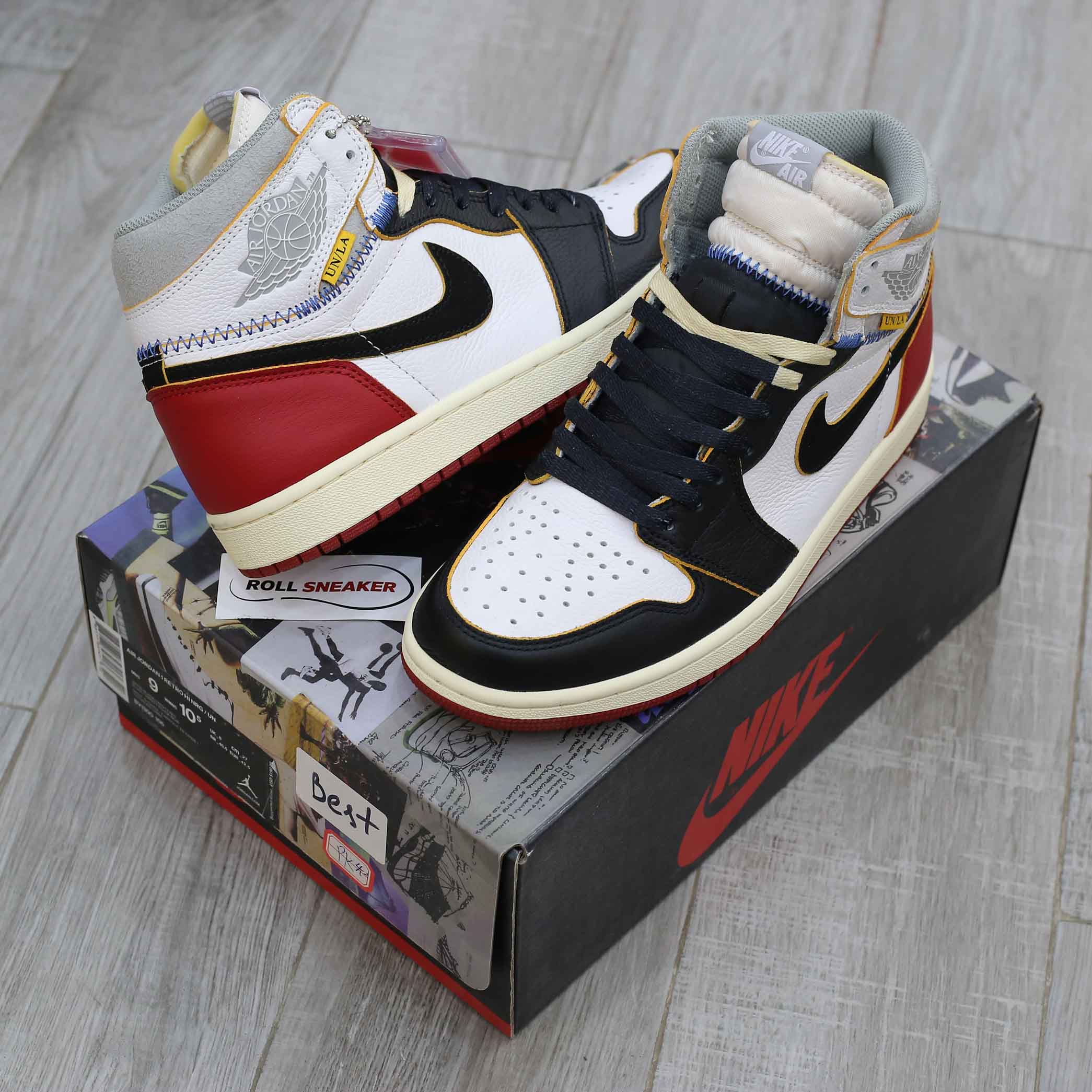 Giày Nike Air Jordan 1 Retro High Union Los Angeles Black Toe