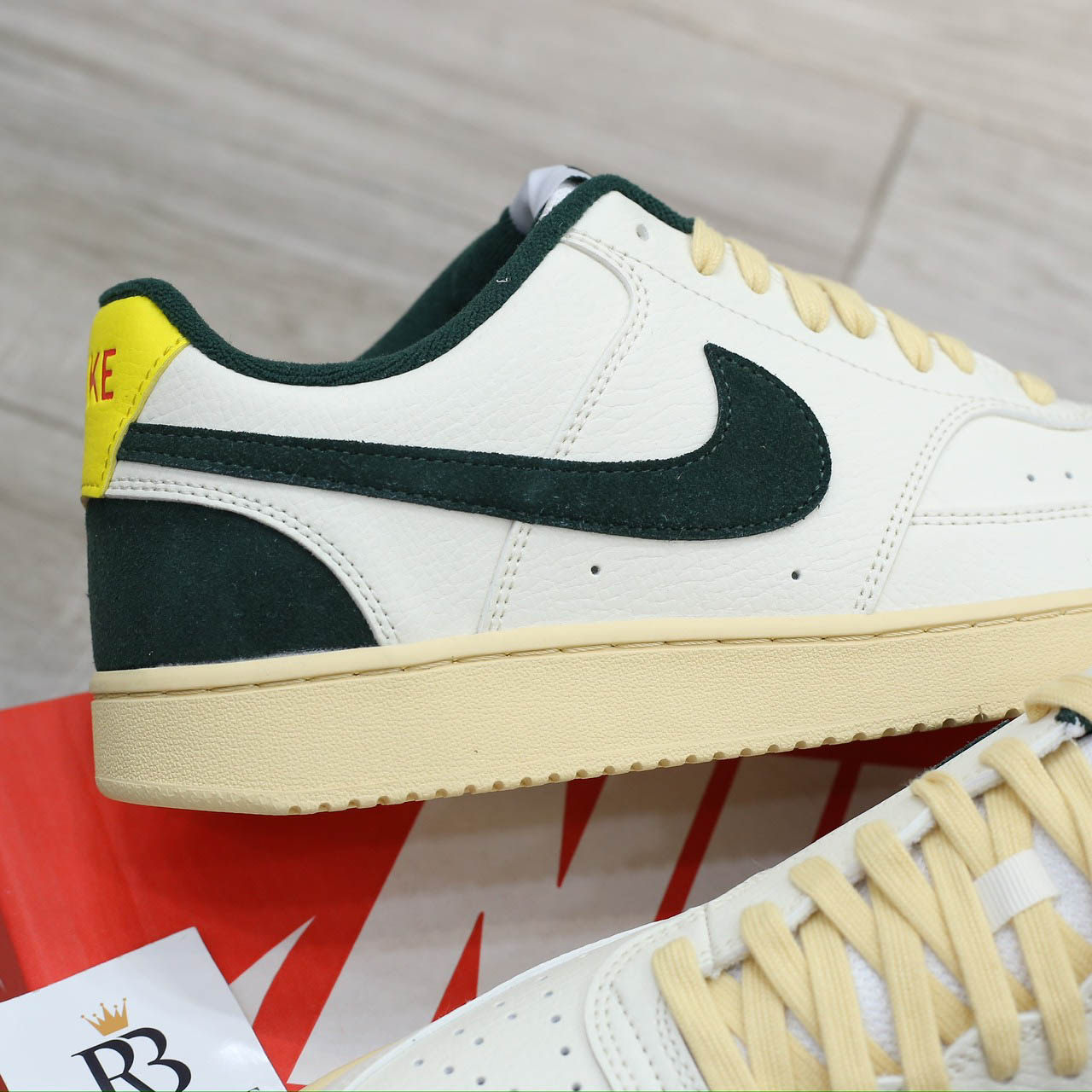 Giày Nike Court Vision Low Sail Pro Green Opti Yellow