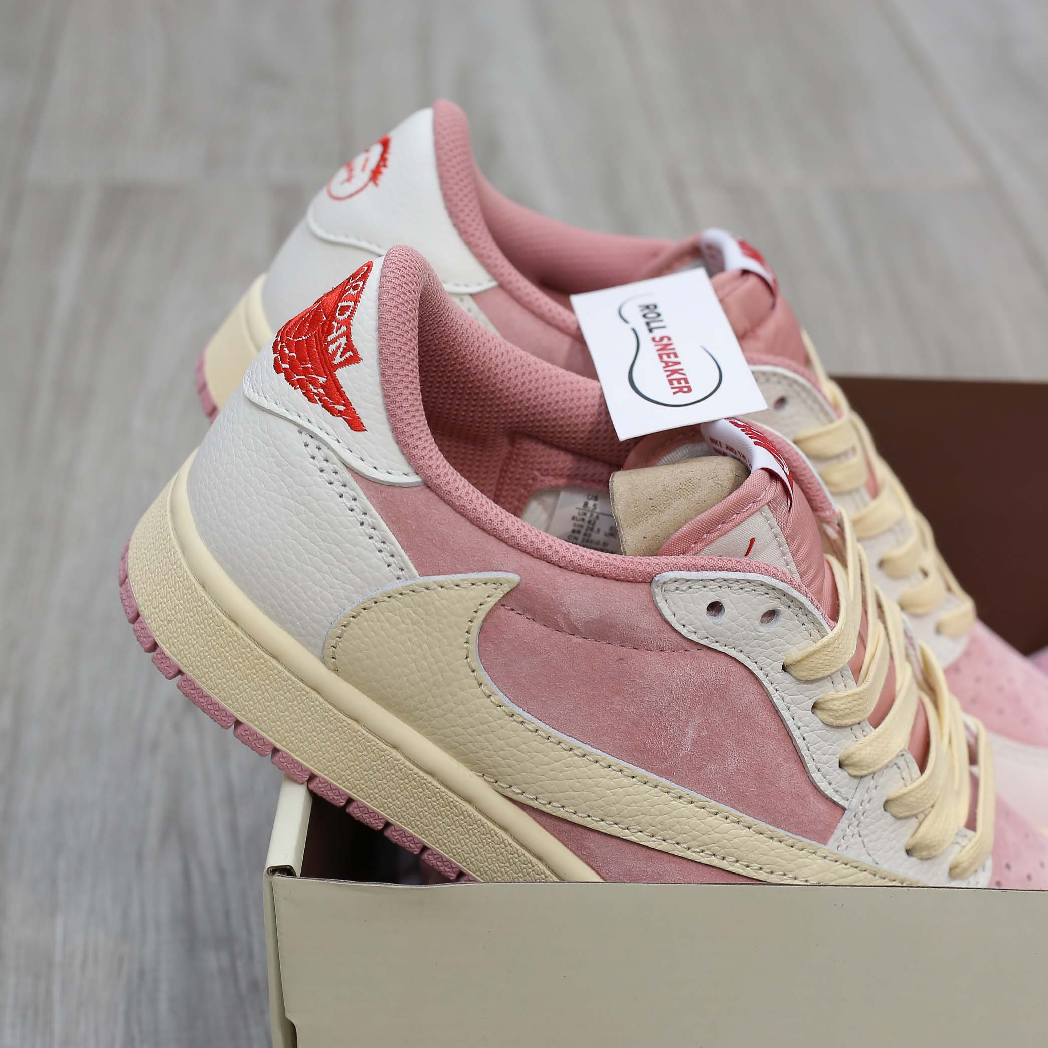 Giày Nike Jordan 1 Low OG Travis Scott Pink Shy