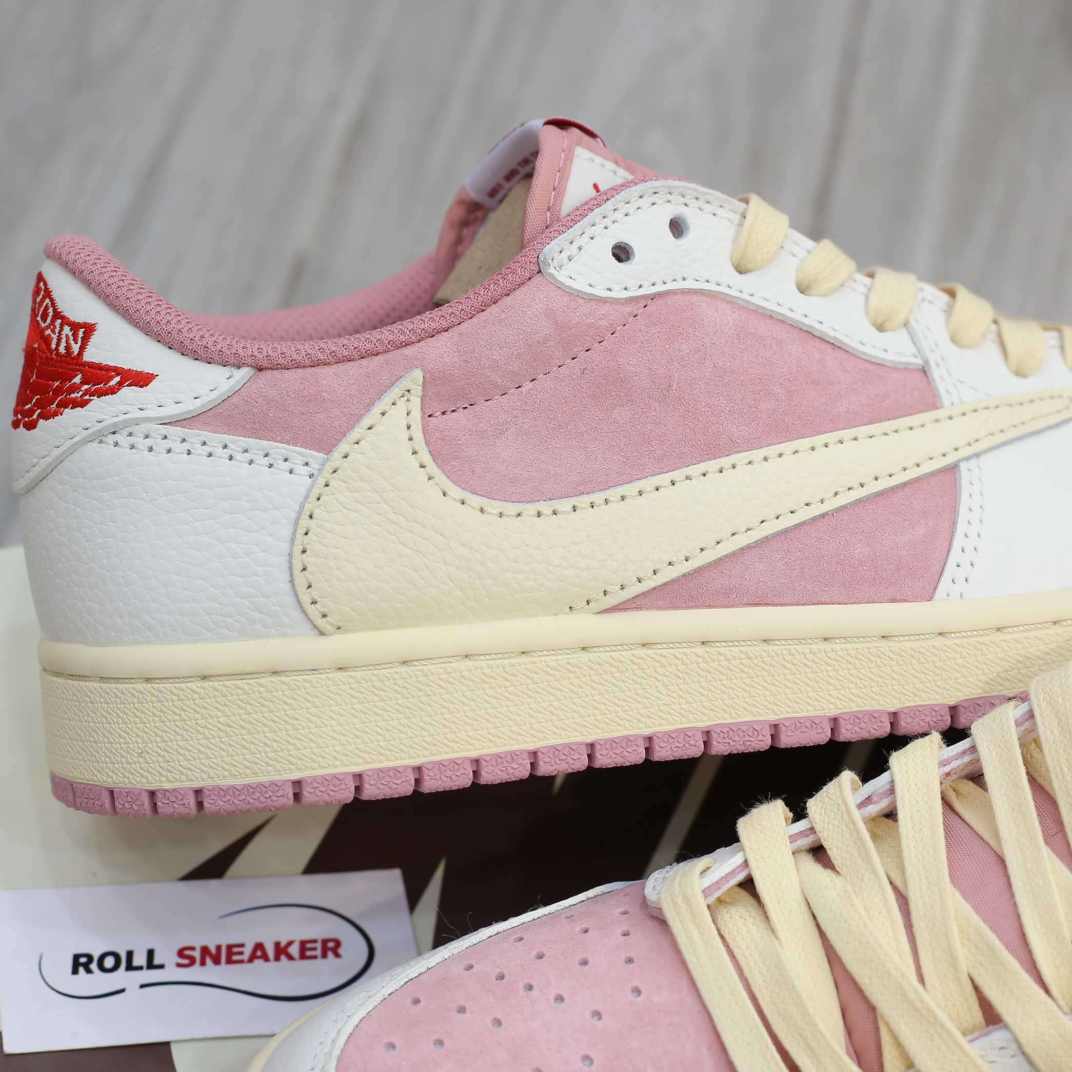 Giày Nike Jordan 1 Low OG Travis Scott Pink Shy