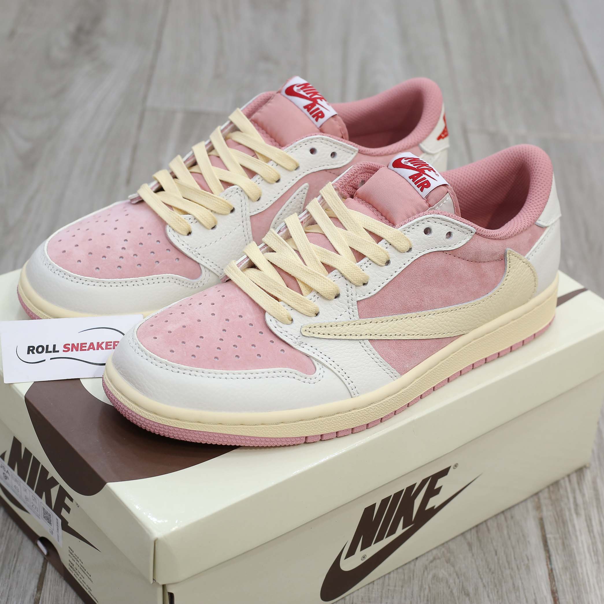 Giày Nike Jordan 1 Low OG Travis Scott Pink Shy