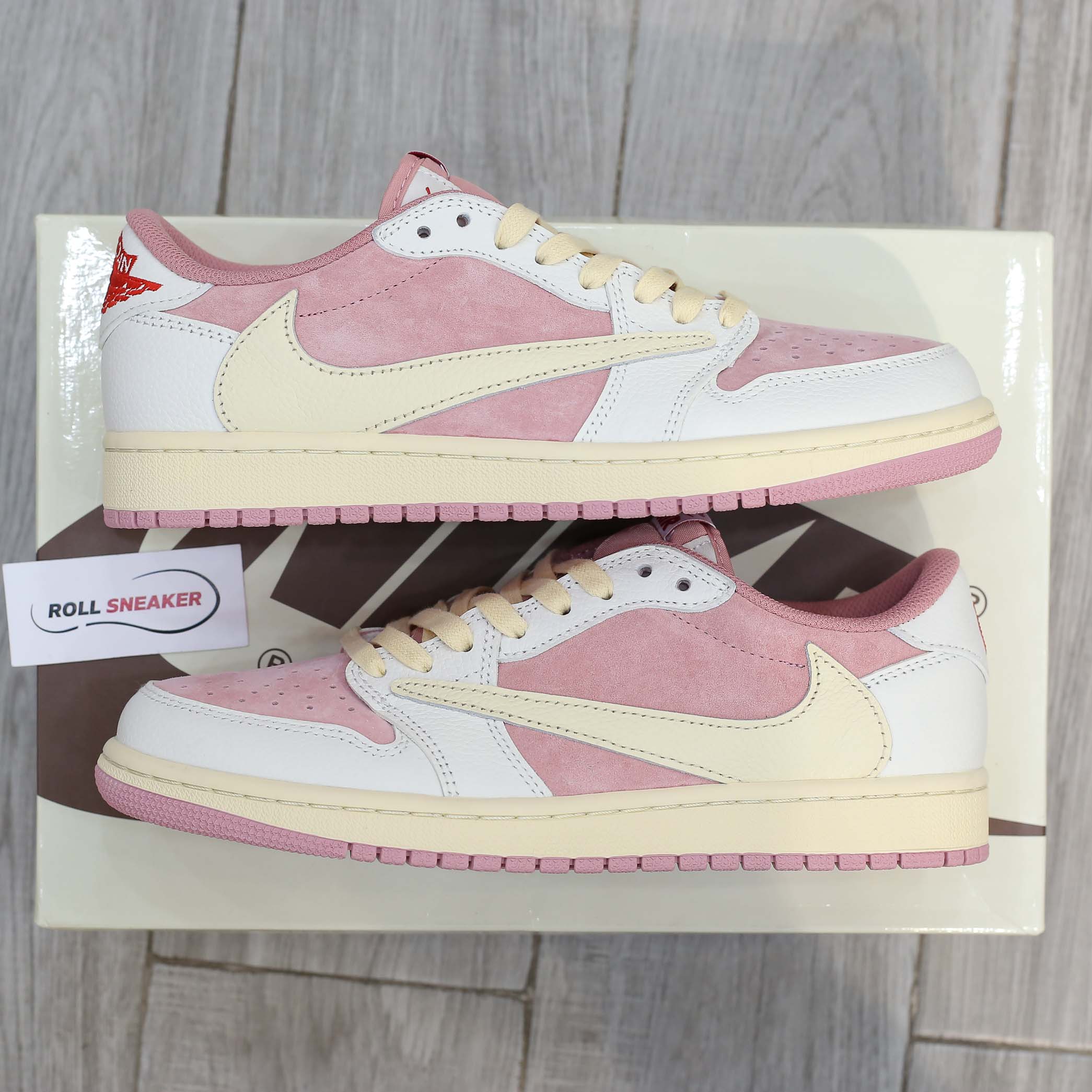 Giày Nike Jordan 1 Low OG Travis Scott Pink Shy