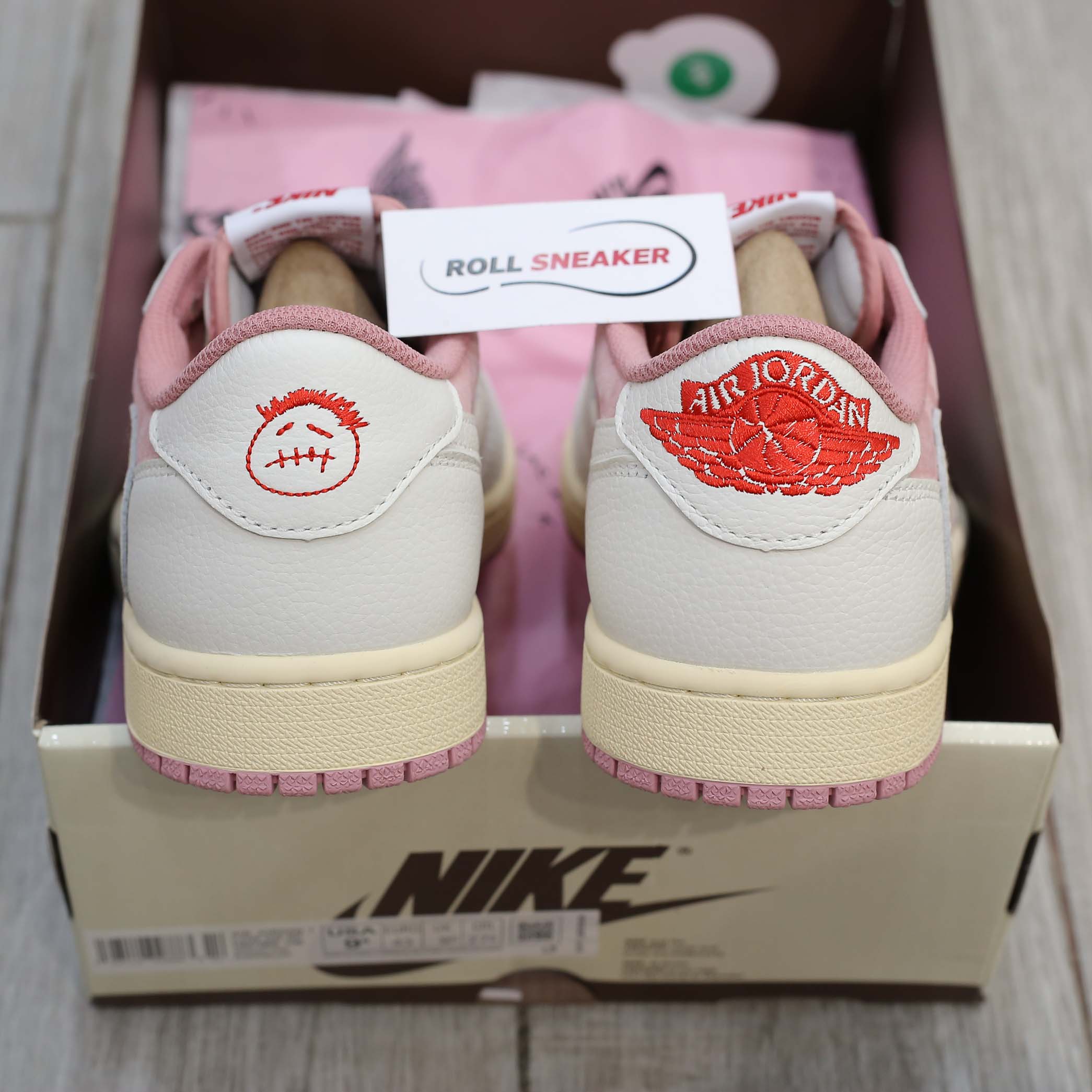 Giày Nike Jordan 1 Low OG Travis Scott Pink Shy