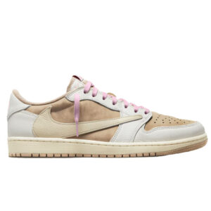 Giày Travis Scott X Air Jordan 1 Low Og Sail Shy Pink