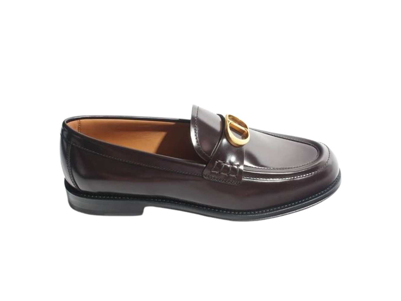 Giày Loafer Dior Nam Granville Logo CD Leather Brown