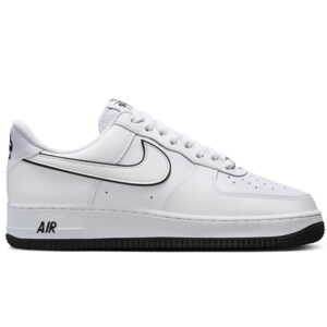 Nike Air Force 1 ’07 Low White Black Outline Swoosh