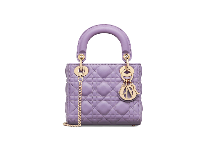 Túi Dior Mini Lady Bag Lilac Cannage Lambskin