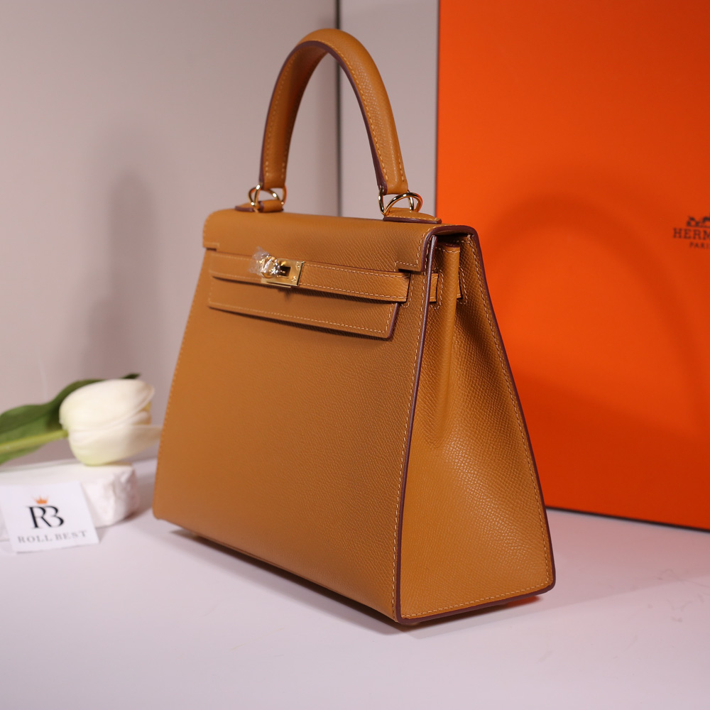 Túi Hermes Kelly 28 Sellier Bag Gold Epsom Leather with Gold Hardware