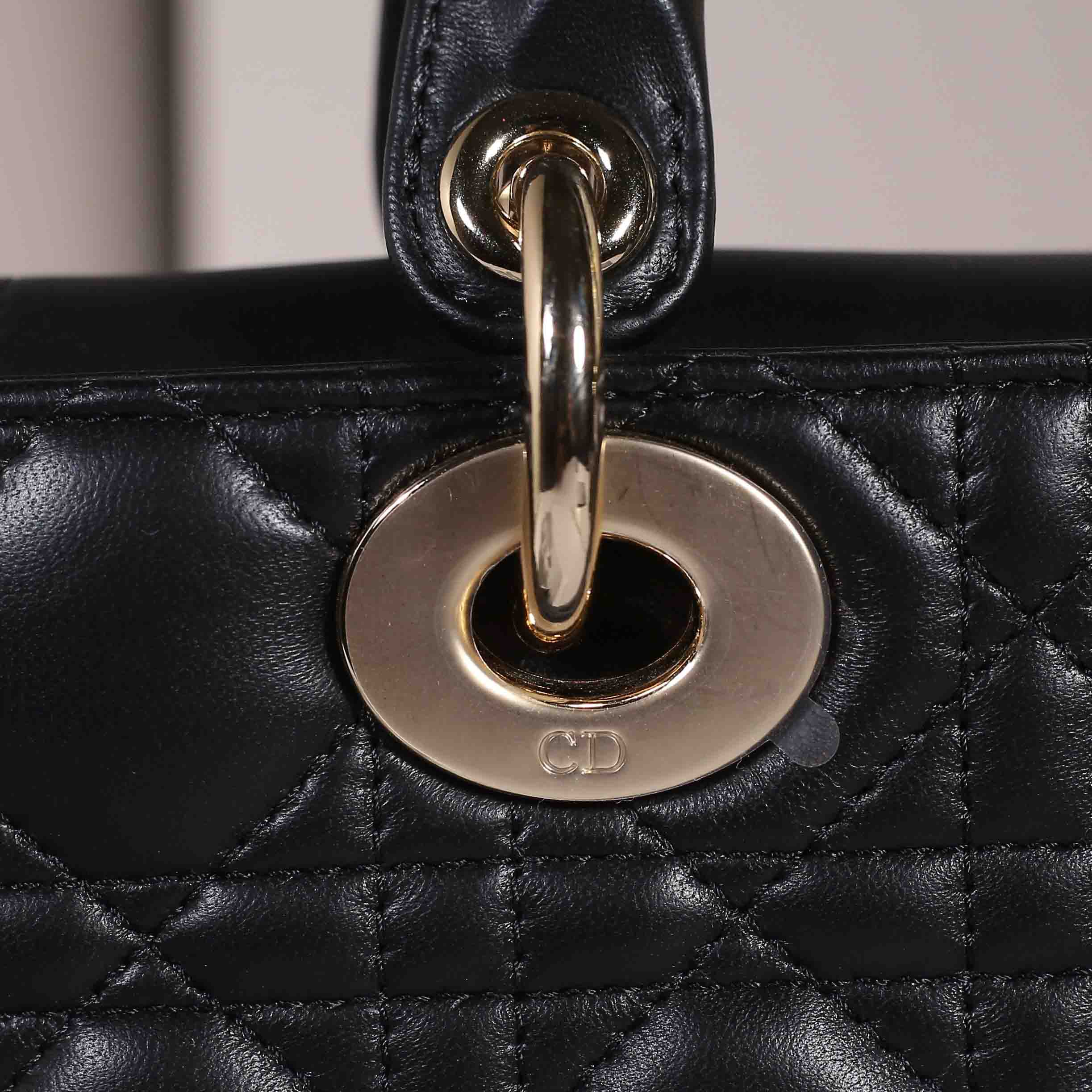 Túi xách Dior Small D-Joy Bag Black Cannage Lambskin Women