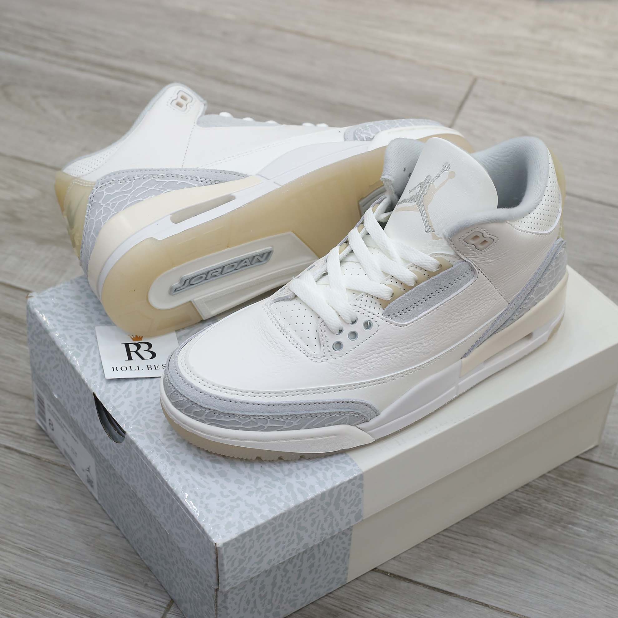 Giày Nike Air Jordan 3 Retro SE Craft Ivory Grey Mist