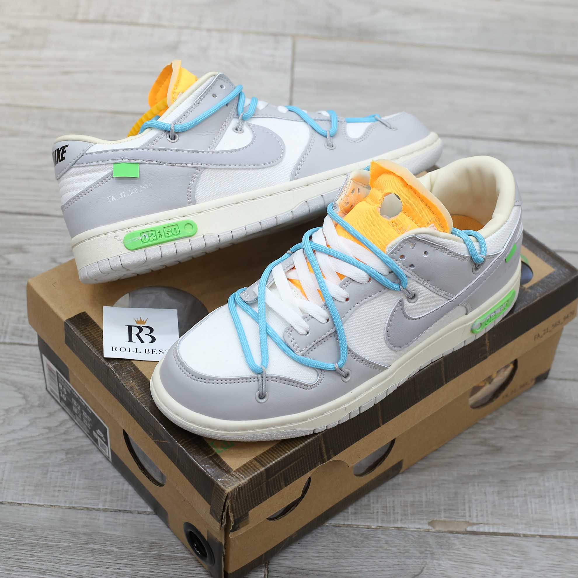 Giày Nike Off-White x Dunk Low ‘Lot 02 Of 50’