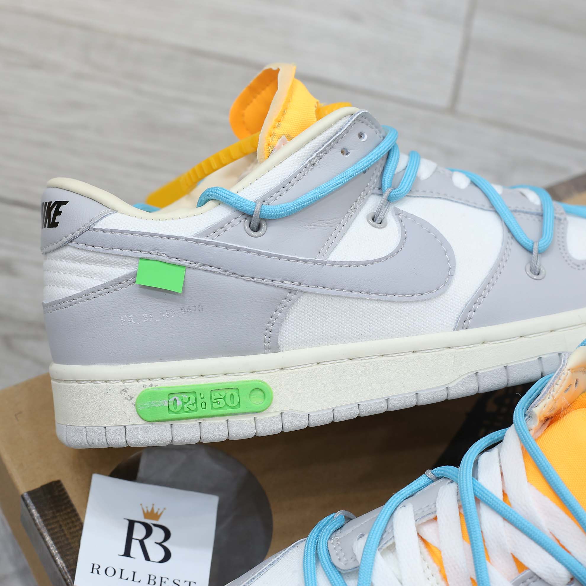 Giày Nike Off-White x Dunk Low ‘Lot 02 Of 50’