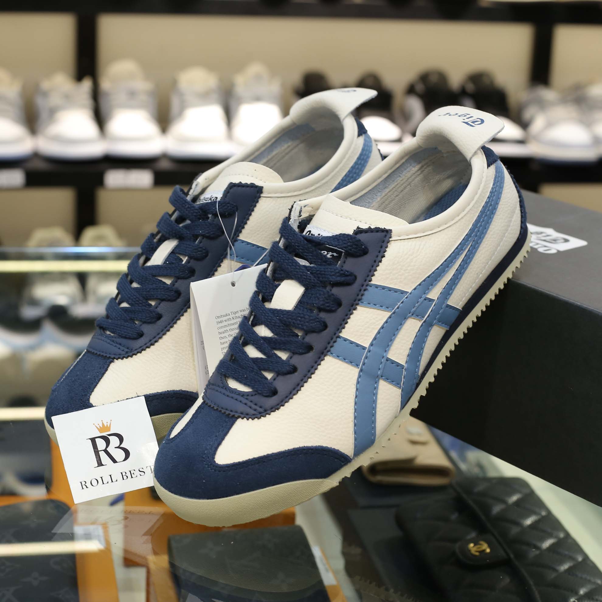 Giày Onitsuka Tiger Mexico 66 CreamGrey Floss